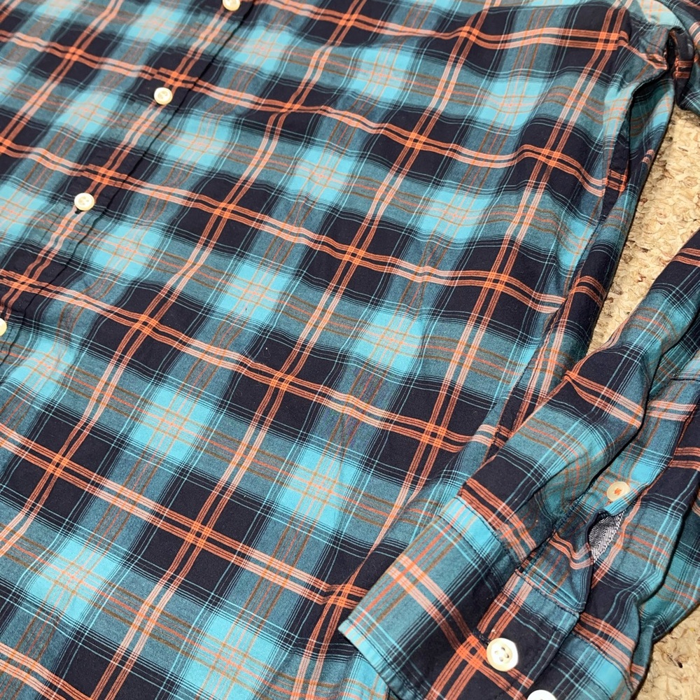 Tommy Hilfiger Mens XL Plaid Button Down Shirt Long Sleeve NY Fit Multicolored - Picture 7 of 11